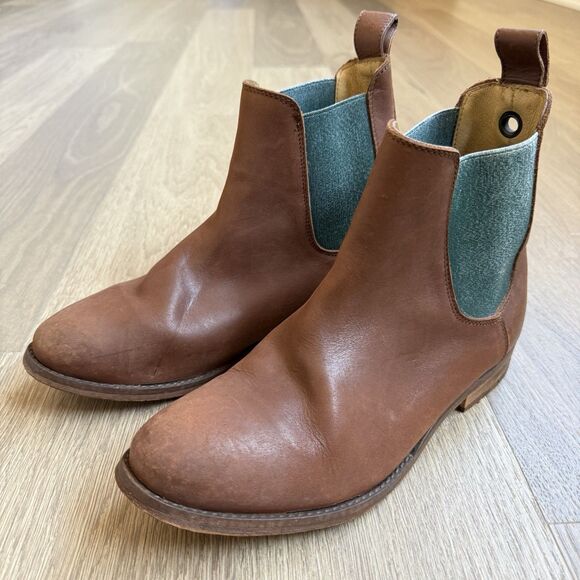 Faryl Robin Free People Boots Women 9 Tan Janice Farylrobin Chelsea - Picture 1 of 13